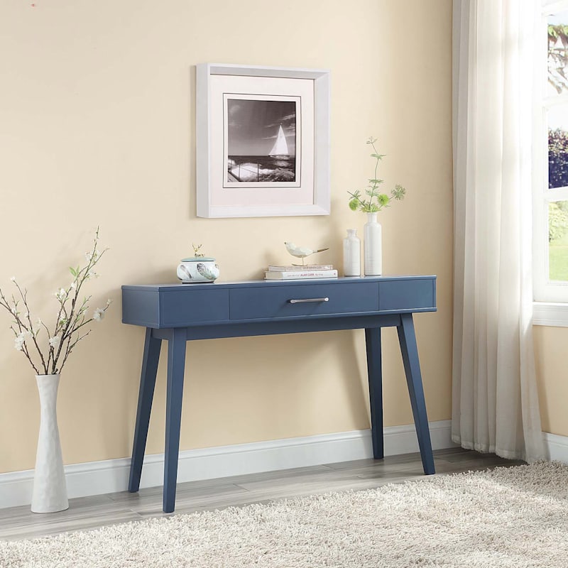 Finley 1-Drawer Console Table, Navy