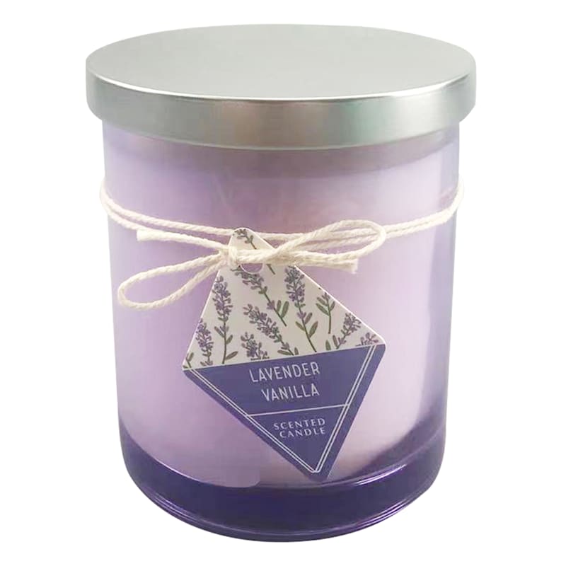 Lavender Vanilla Scented Jar Candle, 11oz