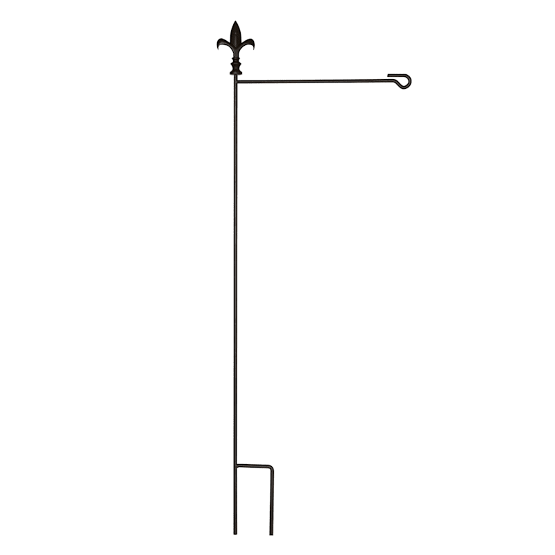Fleur-De-Lis Yard Flag Pole, 45