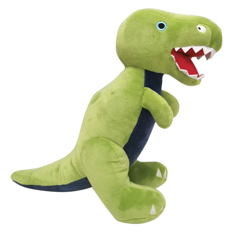 Green T-Rex Plush Throw Pillow