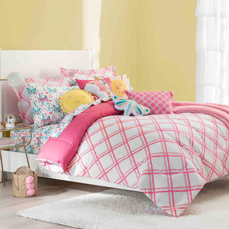 Penelope Plaid Comforter Twin At Home, Cool Twin Bedspreads