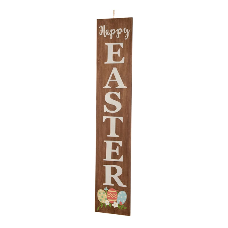 Wooden Happy Easter Porch Sign, 48"