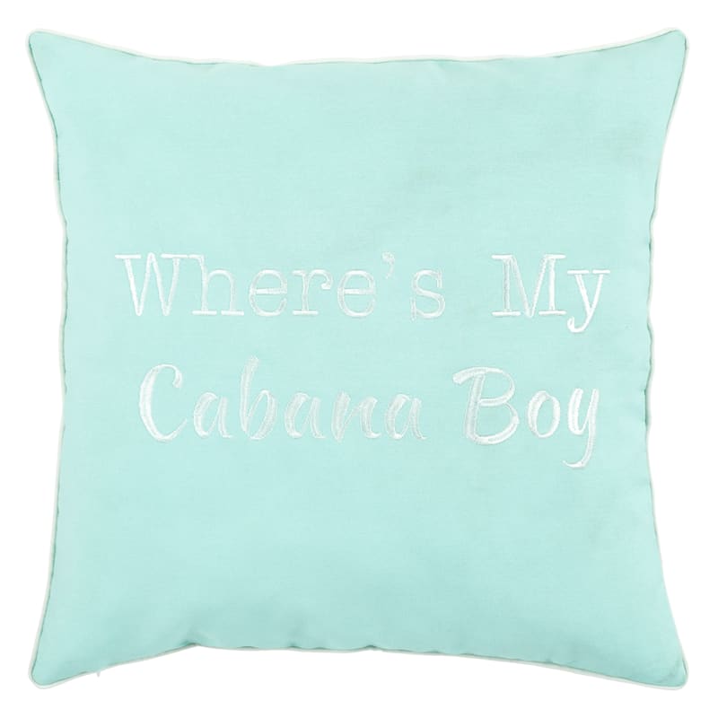 Cabana Boy Icy Morning Outdoor Throw Pillow, 18"