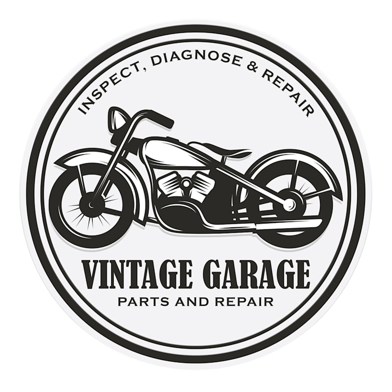 24X24 Vintage Garage Wall Art