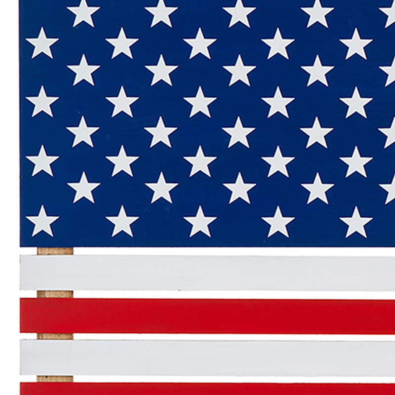 Patriotic Flag Wooden Wall Decor, 40