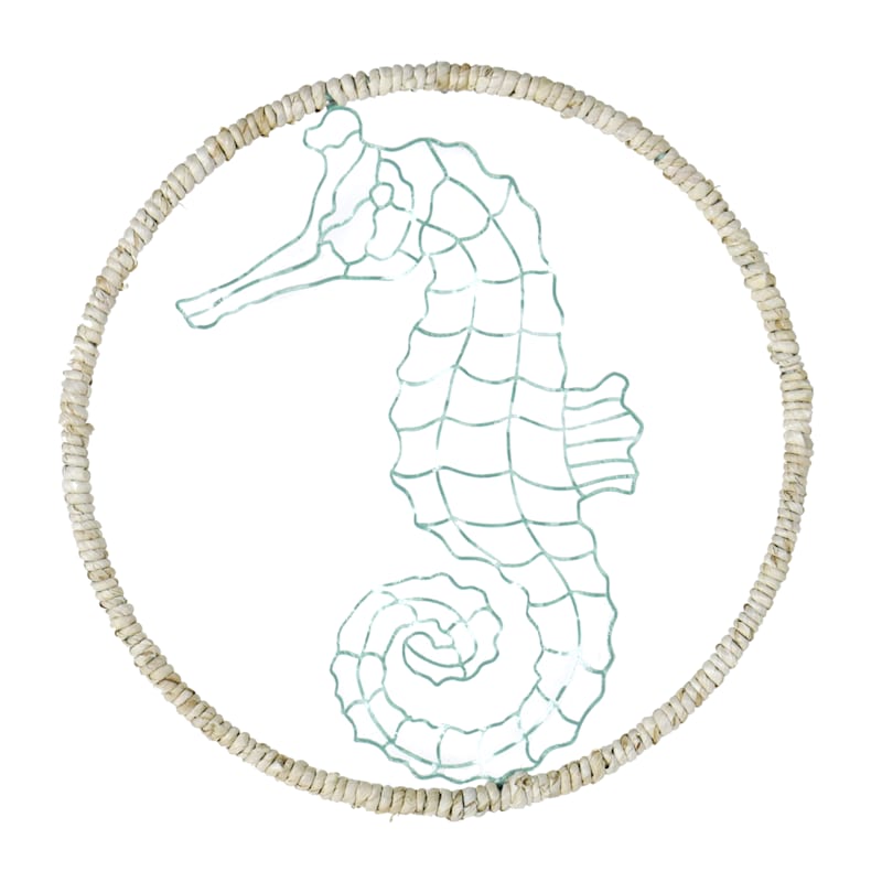Ty Pennington Rope Framed Seahorse Wall Decor, 17"