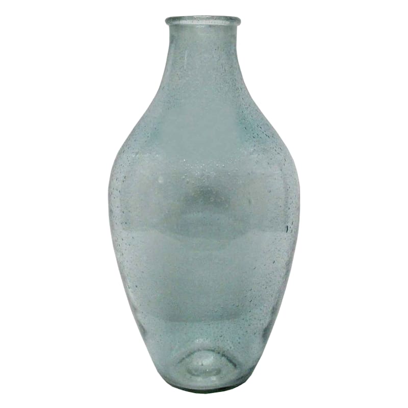 Ty Pennington Sea Blue Seeded Glass Vase, Large