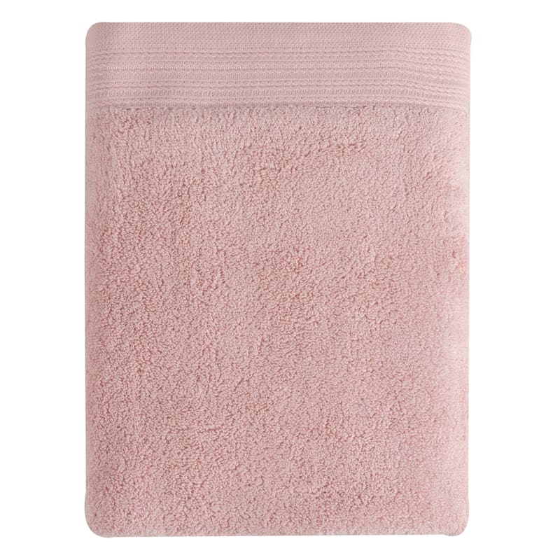 Performance Hi-Bloom Pink Bath Towel, 30x54
