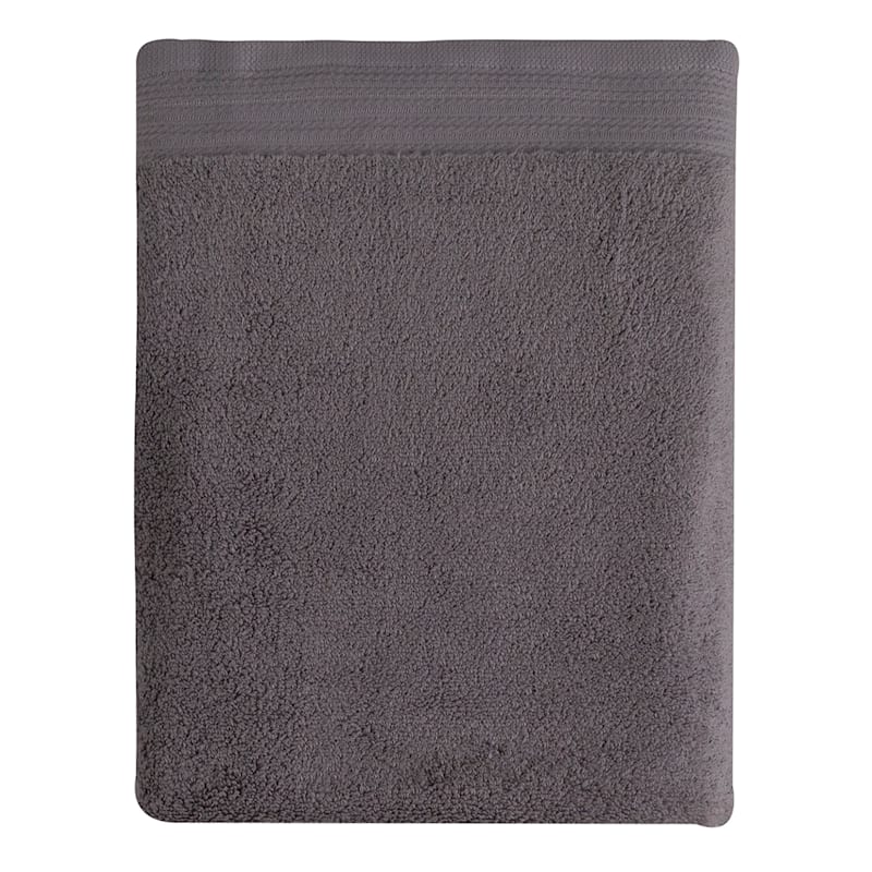 Premium Hi-Bloom Grey Bath Sheet, 35x63