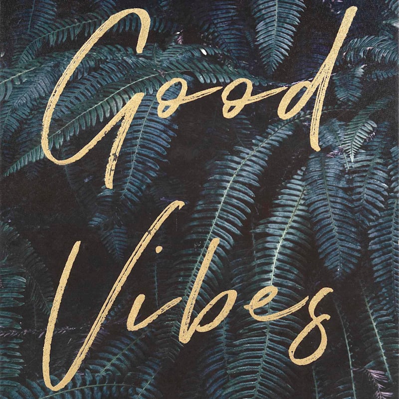 16X20 Good Vibes Canvas Wall Art At Home