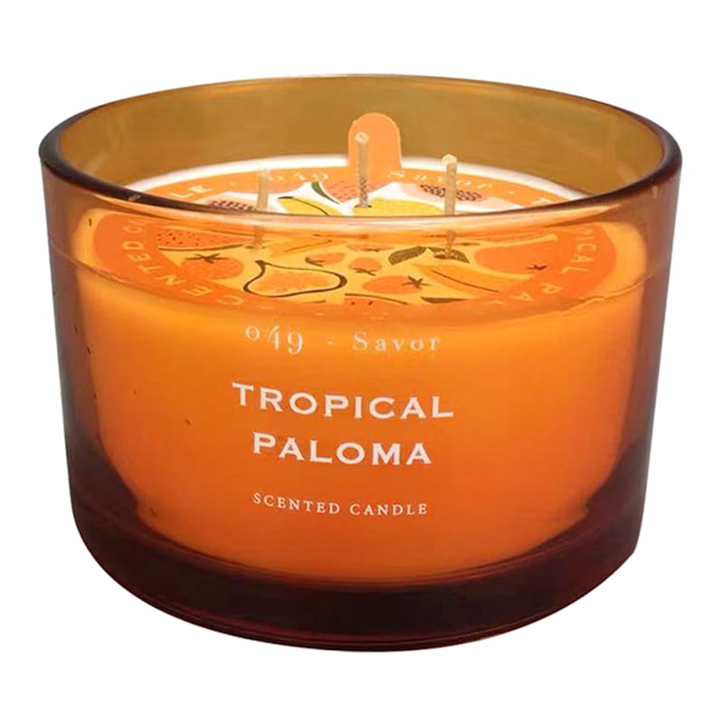 3-Wick Tropical Paloma Scented Candle, 16oz