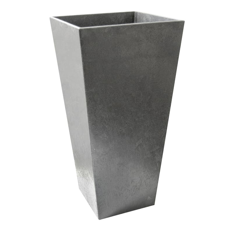 Sonata Silver Recycled Rubber Planter 15X15X28