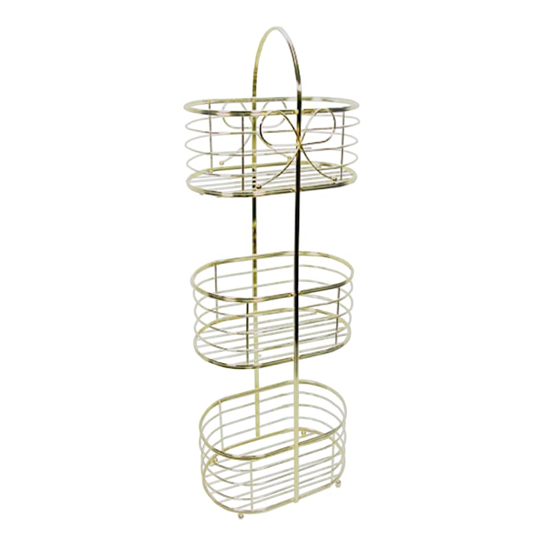 3-Tier Sophie French Gold Storage Stand