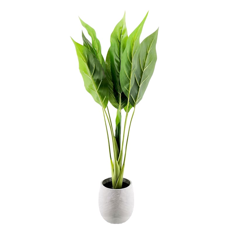 Leaf Tree with White Planter, 29"