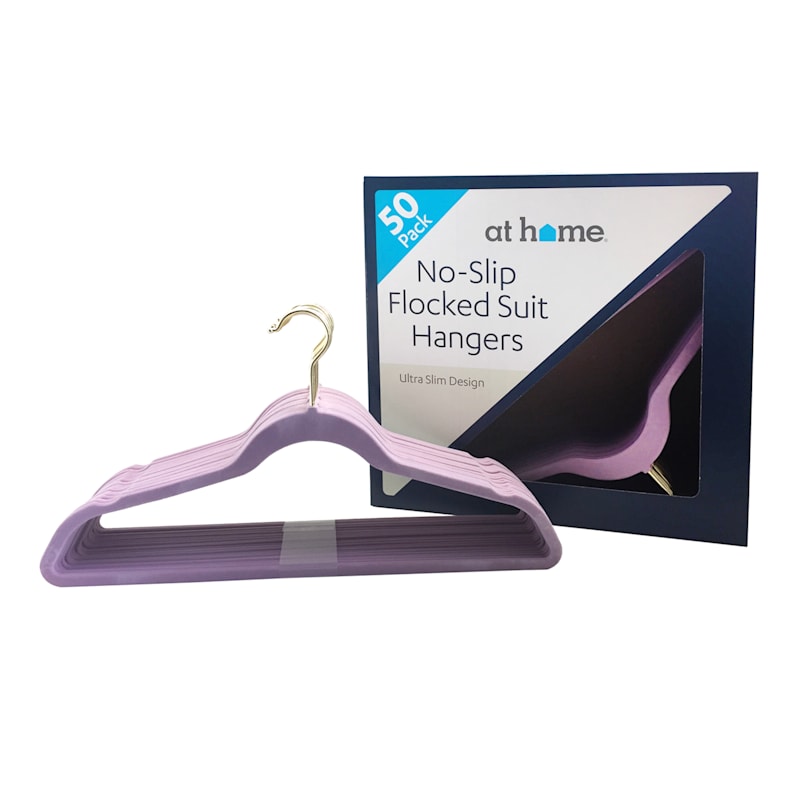 50-Pack Suit Hangers, Lavender