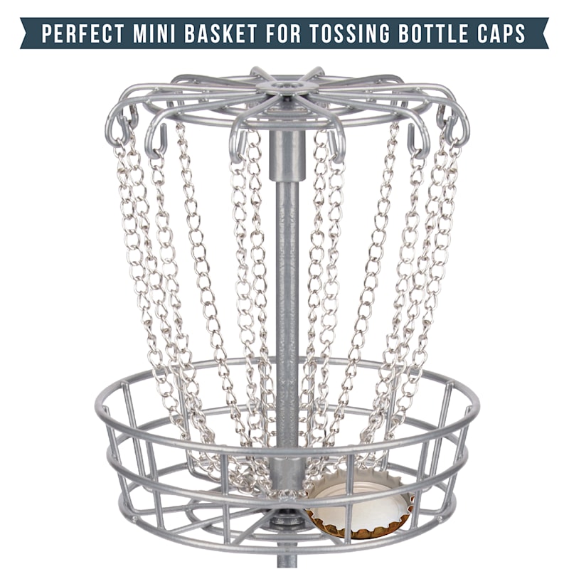 Game Bottle Cap Micro Disk Golf At Home