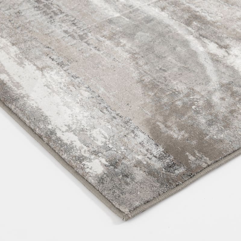 (A479) Camden Canbera Neutral Abstract Area Rug, 5x7