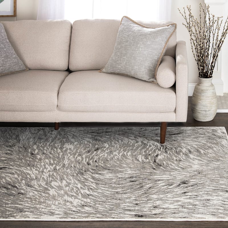 Camden Chandra Grey Abstract Area Rug 8x10 At Home