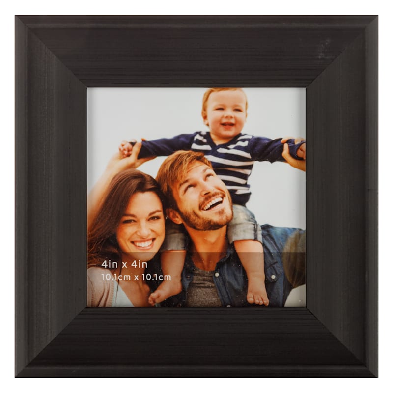 Black Tabletop Picture Frame, 4"