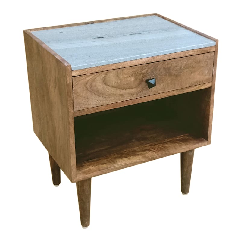 NIGHTSTAND W MARBLE TOP