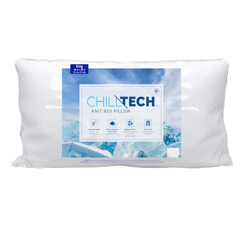 Chill Tech Cooling Knit Bed Pillow, King