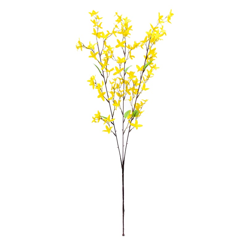 Yellow Forsythia Floral Spray, 34"