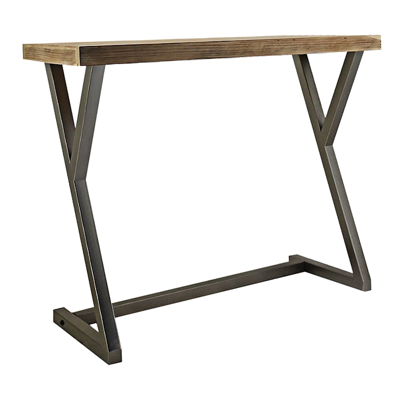 Wd/Mtl Z Console Table