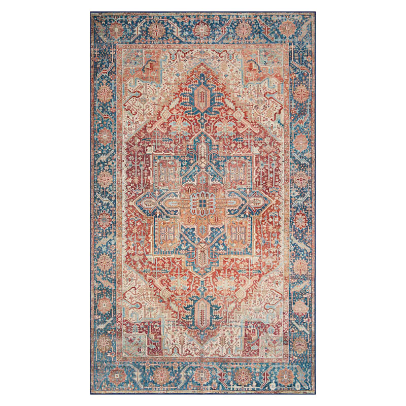 (D573) Freya Multi Medallion Washable Accent Rug At Home