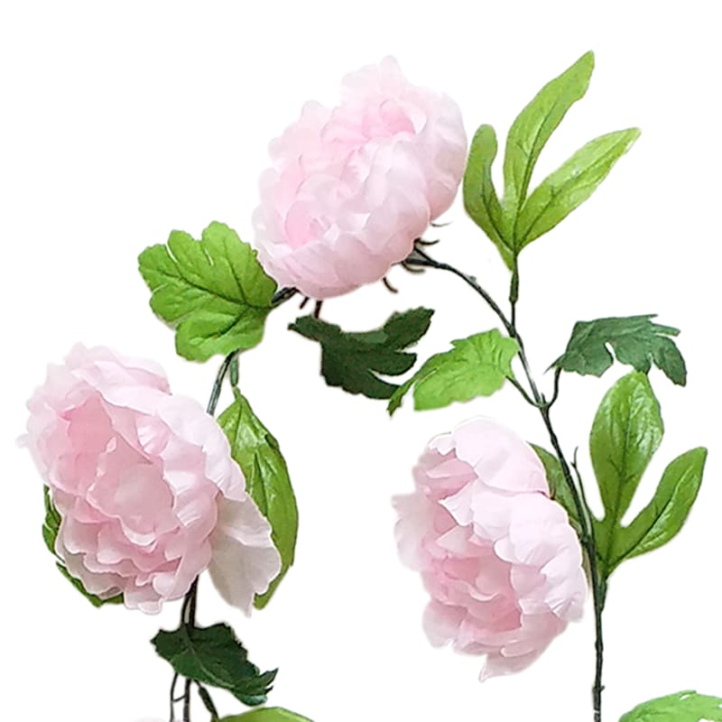 Pink Peony Floral Garland, 72"