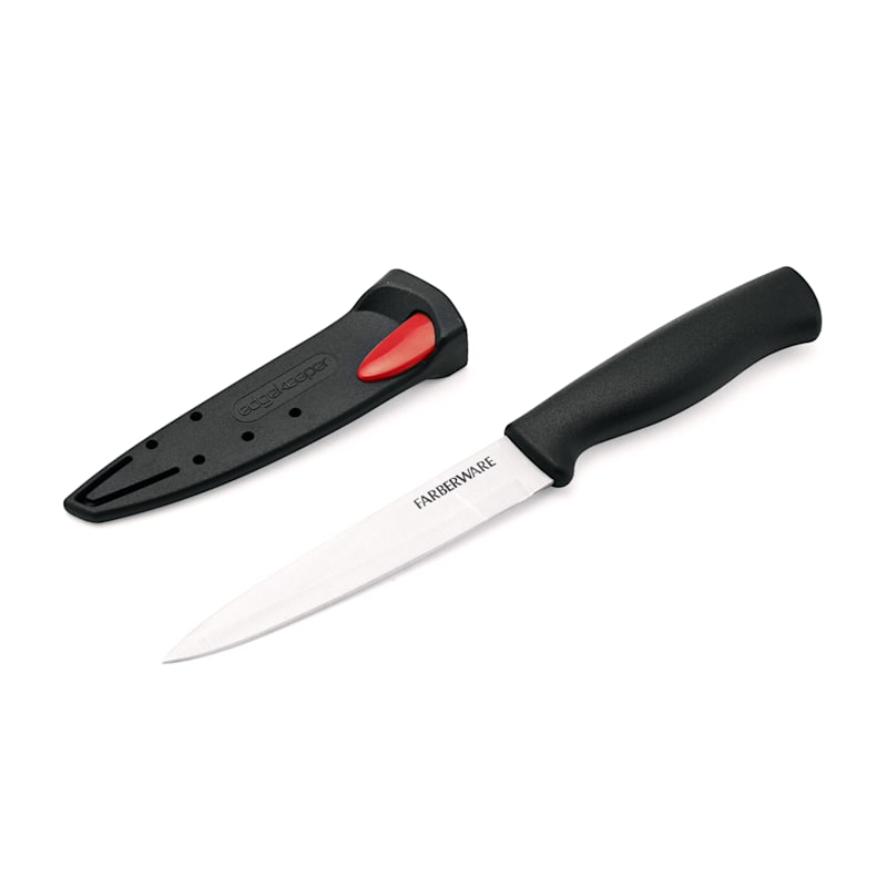 Farberware EdgeKeeper Fine Edge Utility Knife with Sheath - Shop Knives at  H-E-B