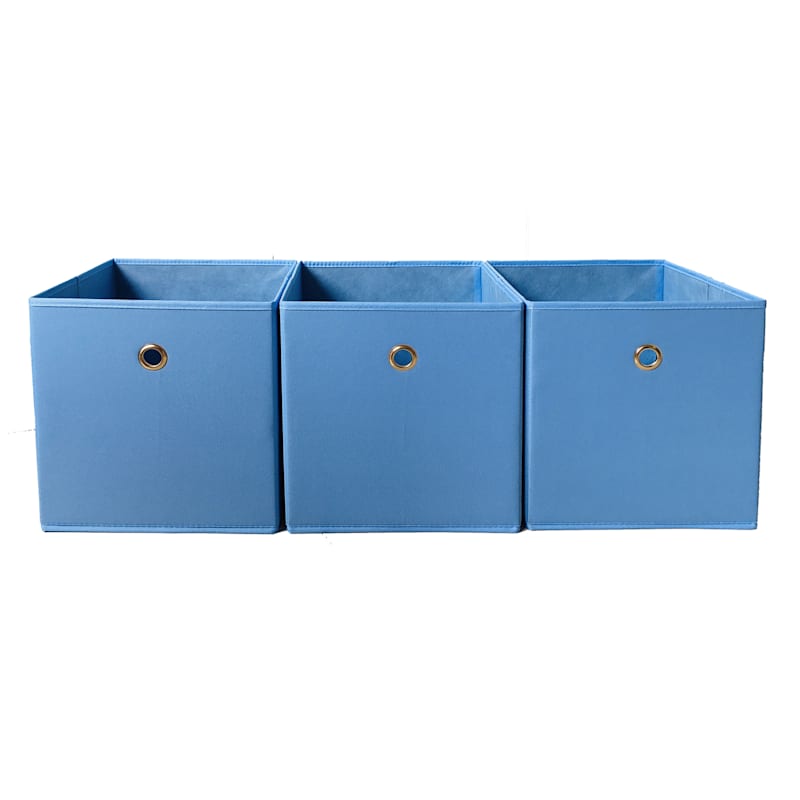 3-Pack Cool Blue Storage Cube
