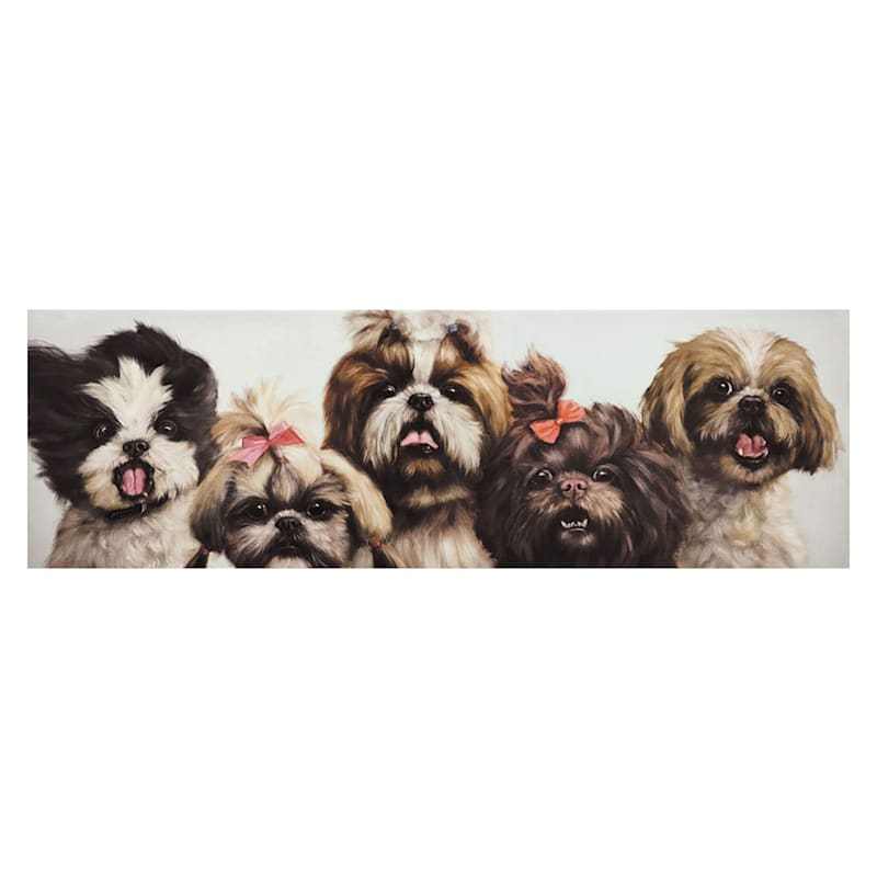 Dogs Canvas Wall Art, 36x12