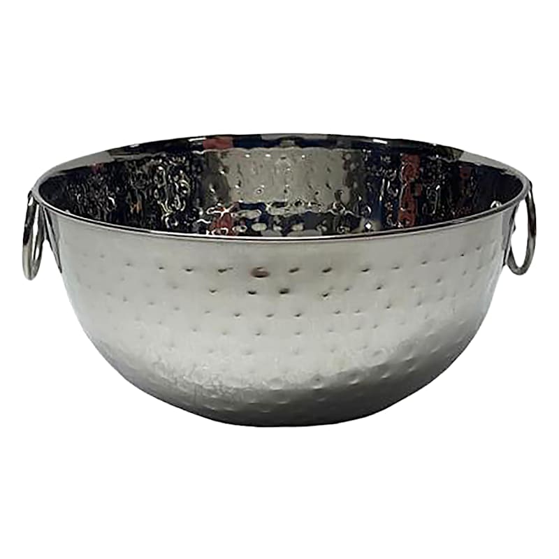 Silver Hammered Bowl M