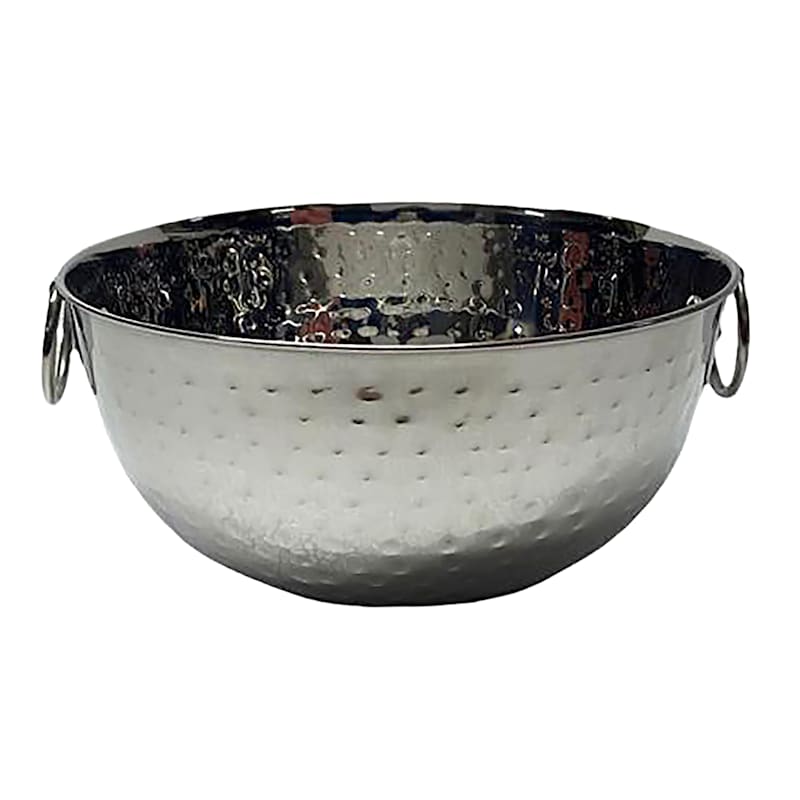 Silver Hammered Metal Bowl, Small
