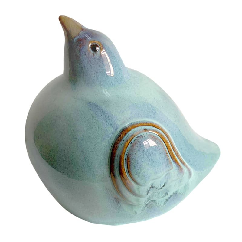 Outdoor Blue Songbird Figurine, Small