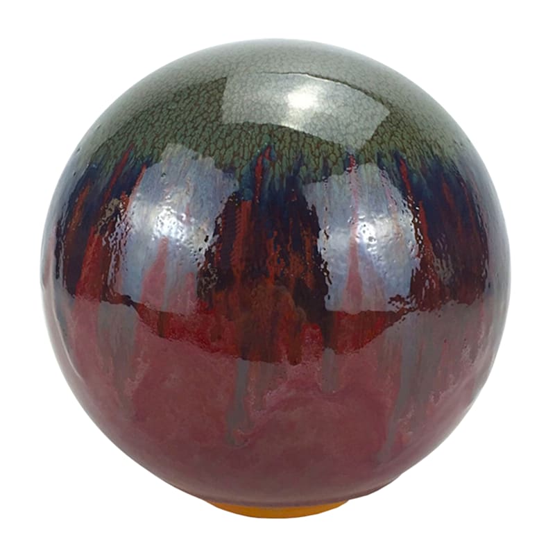 Outdoor Kate Red Sphere Figurine, 12"
