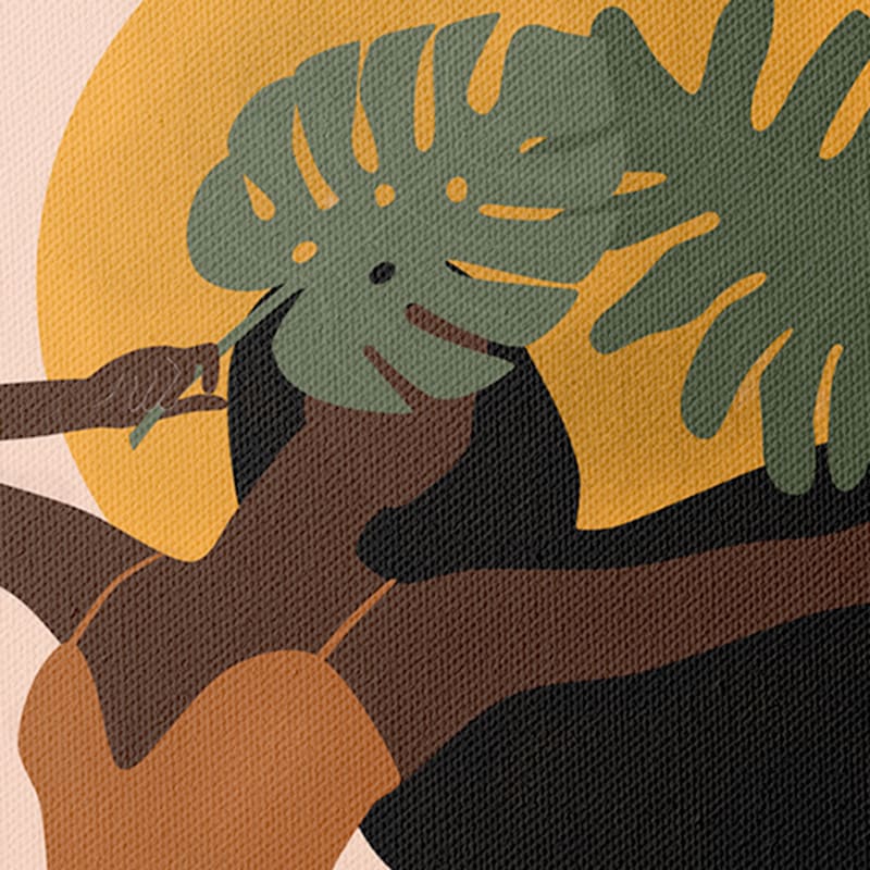 Palm Girl Canvas Wall Art, 18x24