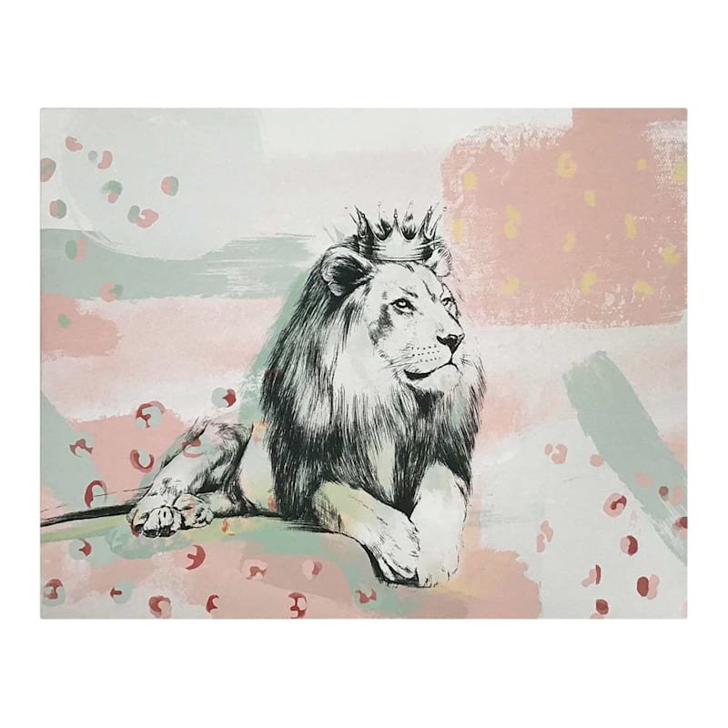 Lion Canvas Wall Art, 16x20