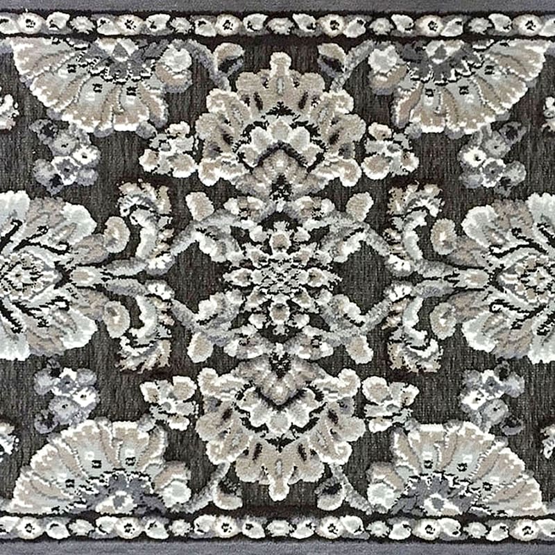 Arrington Floral Damask Gray High & Low Accent Rug, 2x4