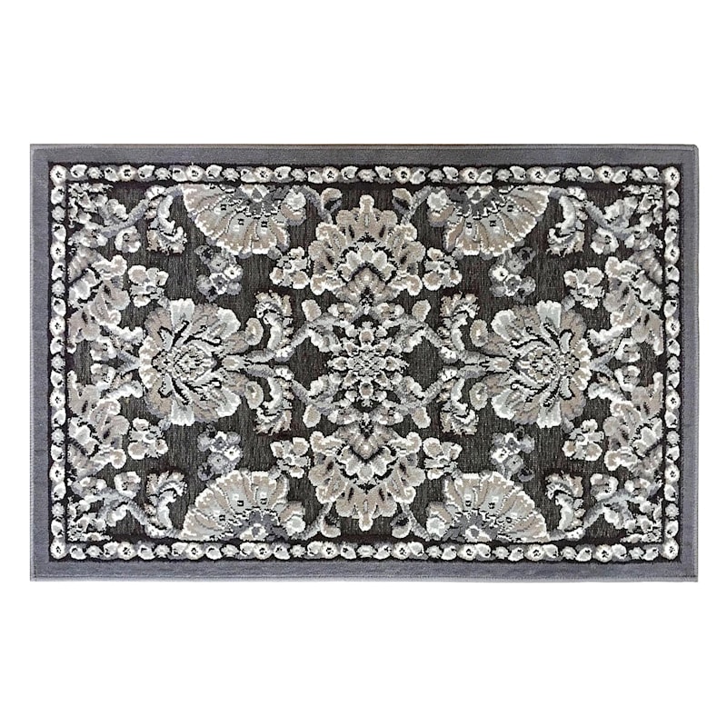 Arrington Grey & Taupe Traditional Accent Rug, 20x32