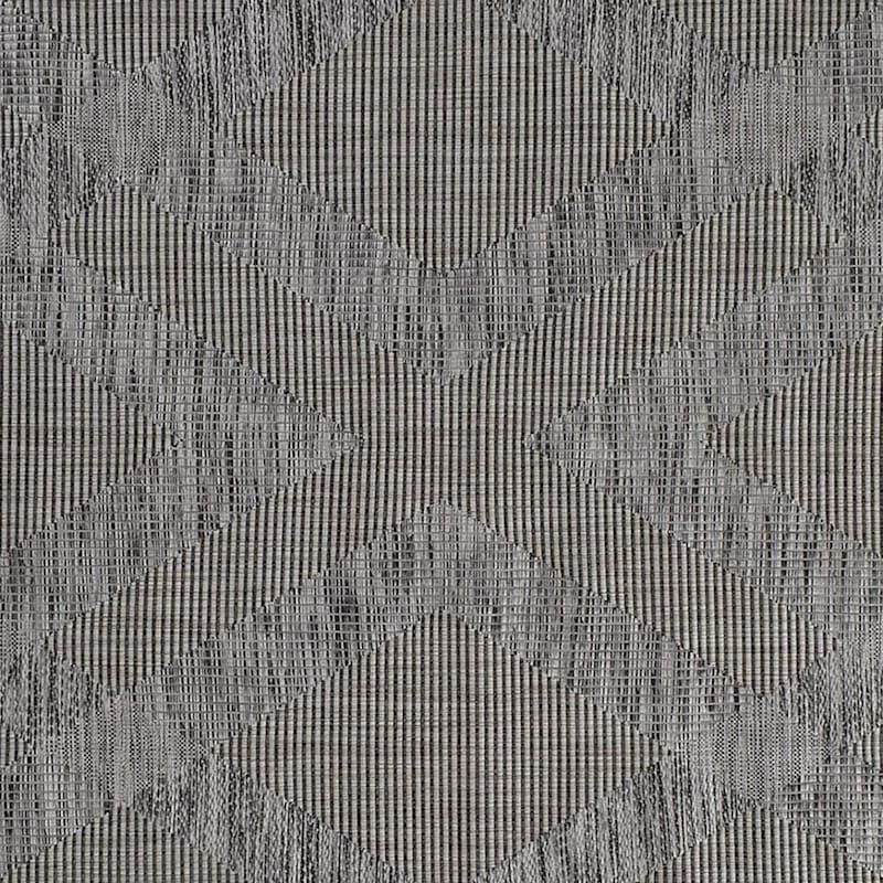 (E219) Gray Diamond Design Indoor & Outdoor Accent Rug, 2x4