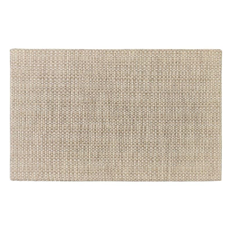 Brookwood Tan Cotton Kitchen Mat, 18x30