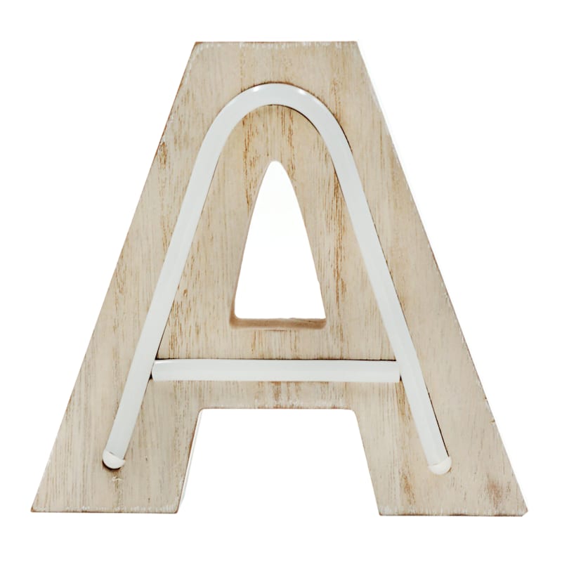 Unfinished Wooden Monogram K Alphabet Decorative Letters, Rustic