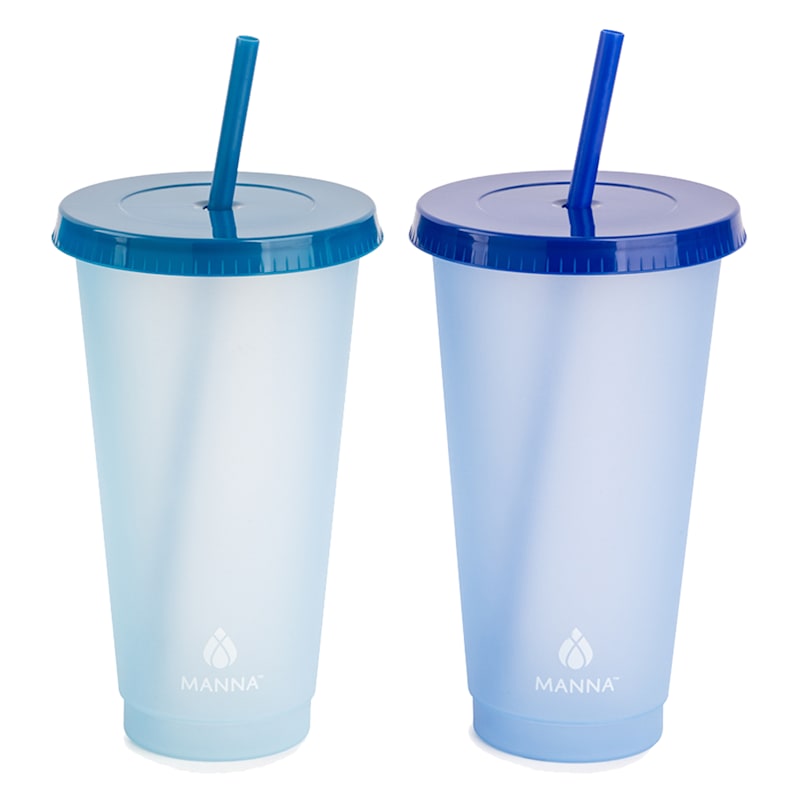 6-Pack Blue Color Changing Cups, 24oz