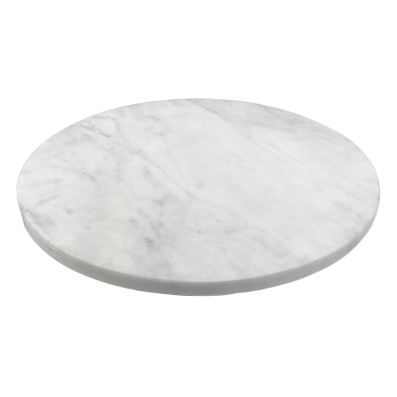 White Marble Rotating Lazy Susan