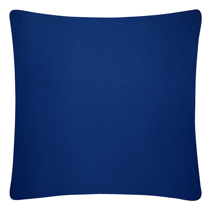 Navy Blue Throw Pillow, 18"
