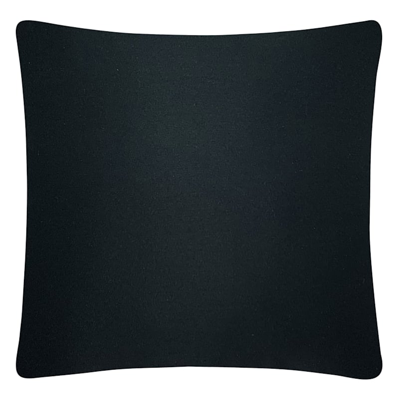 Black Throw Pillow, 25"