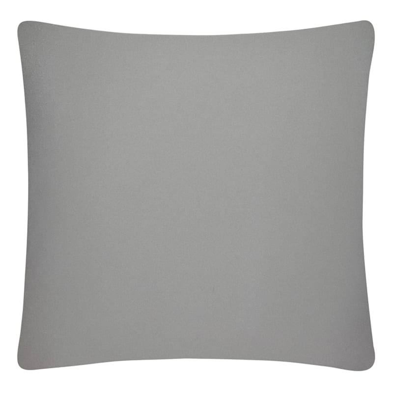 Grey Throw Pillow, 18"