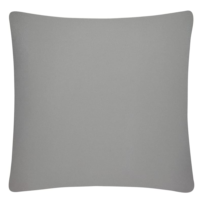 Gray Throw Pillow, 25"