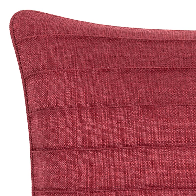 Dynasty Ruby Red Pintuck Throw Pillow, 20"